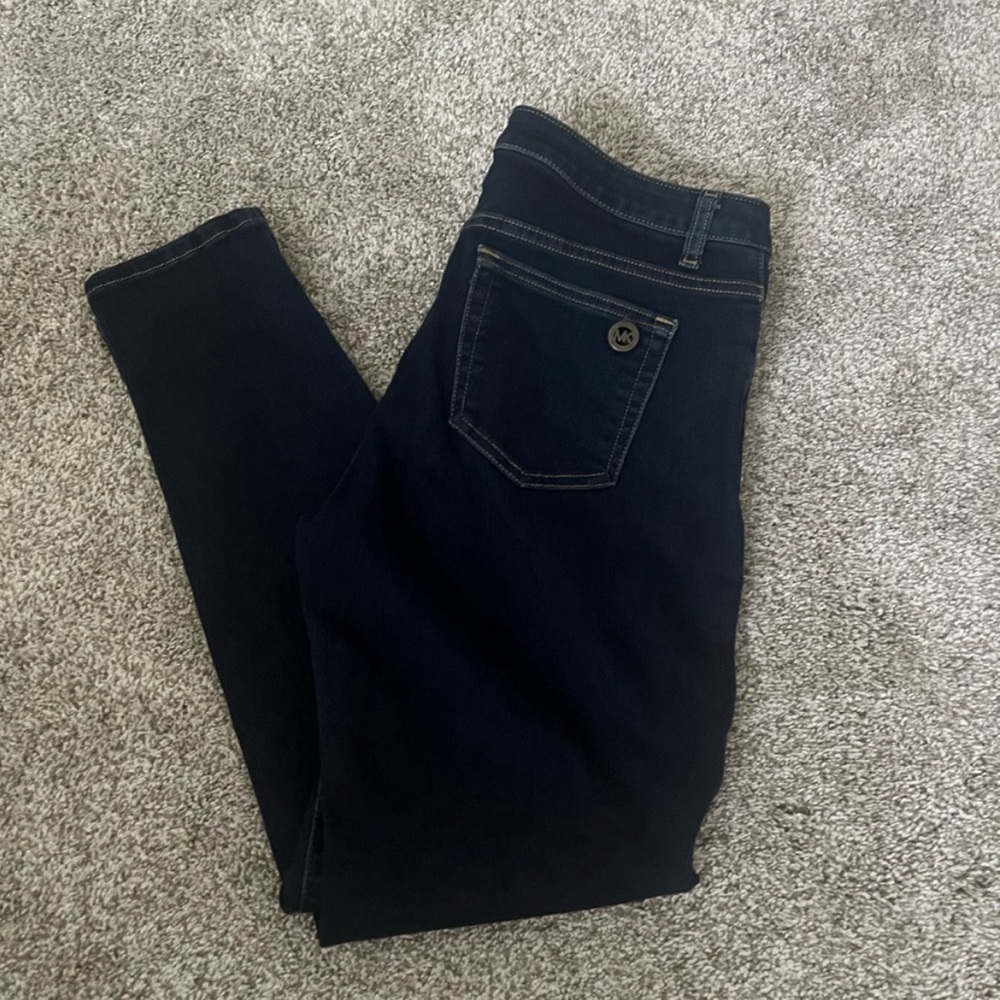 Michael Kors Izzy Skinny dark blue jeans, size 8